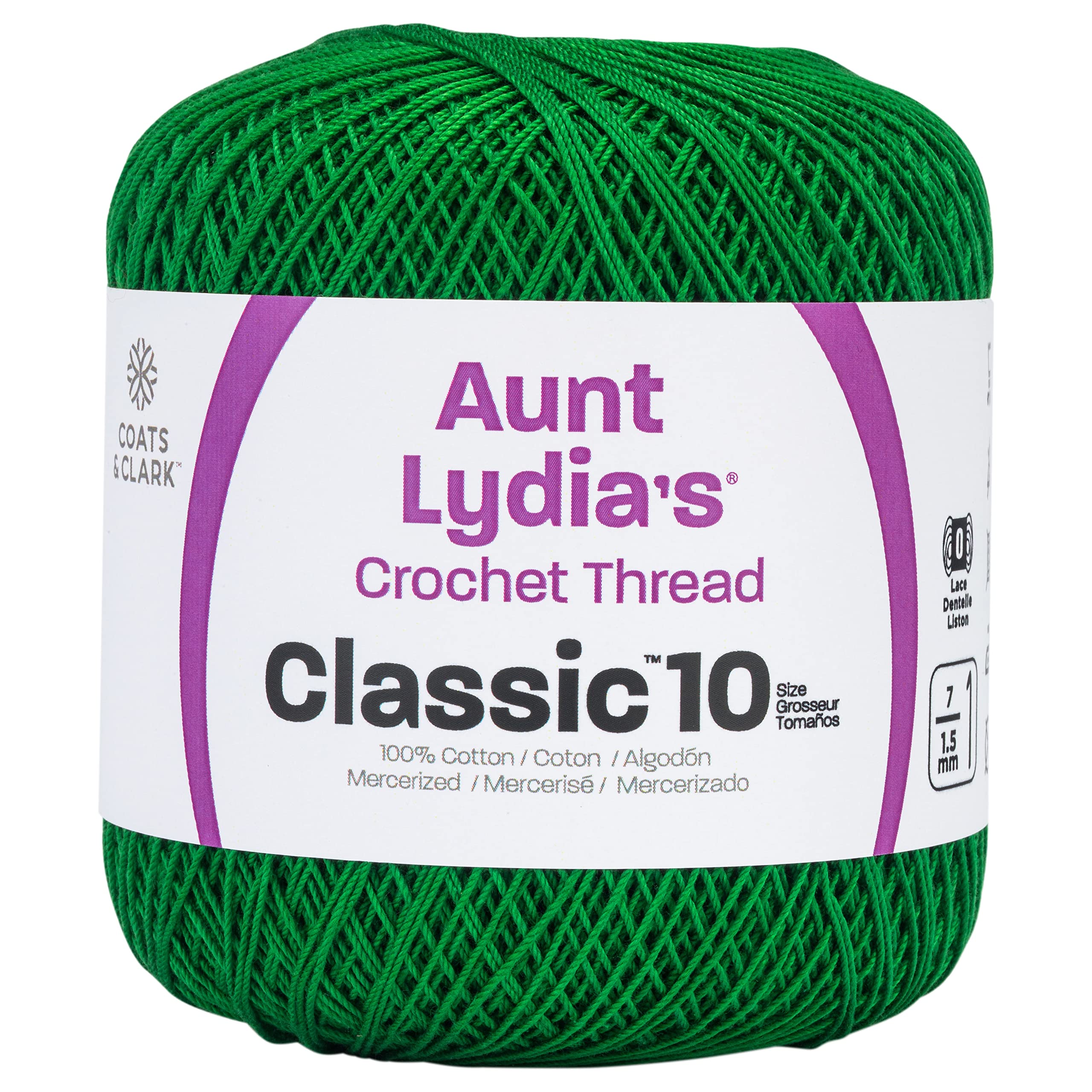 Amazon.com: Aunt Lydia's Classic Cotton Crochet Thread, 15 Pack